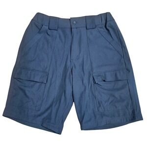 Realtree Fishing Mens Cargo Shorts Charcoal Gray Stretch Performance Size Medium